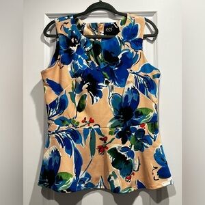 ECI Floral Sleeveless Blouse